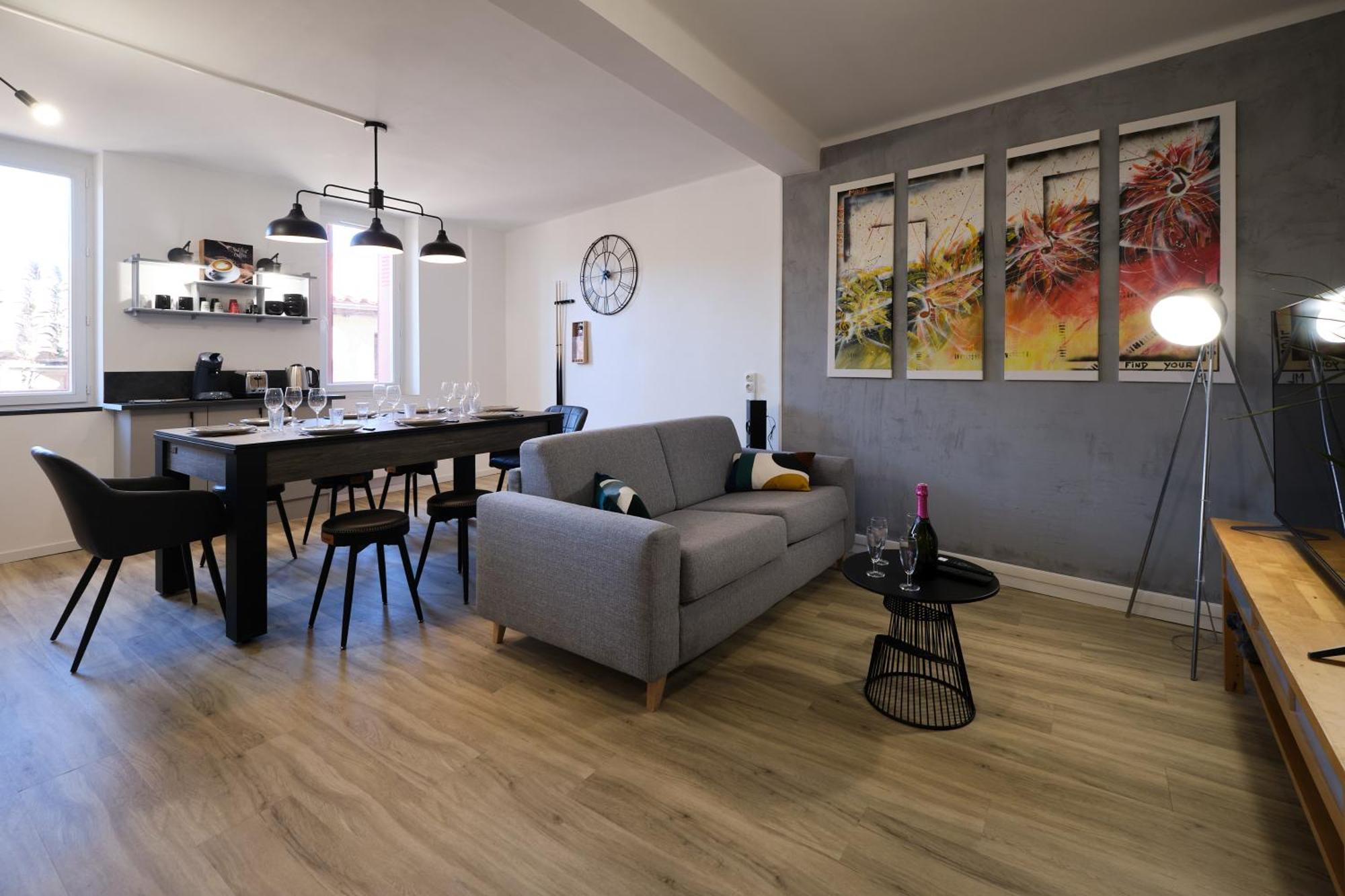 Magnifique*T4*Centre Ville*Wifi*Billard*Netflix* Limoux Luaran gambar